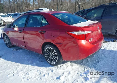 2014 Toyota Corolla S Plus from USA, damaged, VIN 2T1BURHE0EC088613